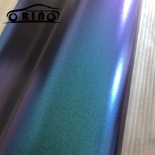 Matte camaleão pérola brilho vinil adesivo azul roxo camaleão automóveis filme de vinil diamante envoltório do carro 1.52x20 metros/rolo 2024 - compre barato