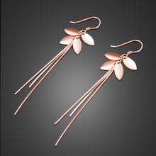 Fashion 100% 925 Sterling silver leaf  Ball Drop Earrings For Women  personality chain Long Tassel Earrings Silver Jewelry Gift 2024 - buy cheap