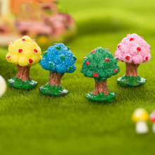 ZOCDOU-Mini estatuilla de árbol frutal de manzana, estatua pequeña en miniatura de Estados Unidos, adorno para manualidades, miniaturas, bricolaje, decoración para el hogar y el jardín, 4 piezas 2024 - compra barato