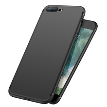 Простой однотонный чехол для телефона iPhone 7 8 Plus X 5 5S 5E, мягкие силиконовые чехлы из ТПУ для iPhone 6 6S Plus XR XS Max, матовая задняя крышка 2024 - купить недорого
