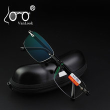 Rimless Reading Glasses with Case +1.00 +1.50 +2.00 +2.50 +3.00 +3.50 +4.00 TR90 Oculos de Leitura Men Anti-reflective 2024 - buy cheap