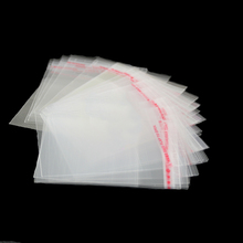 Mini sacos de plástico transparentes, sacos plásticos pequenos de 6*8cm para joias, autoadesivos, selo de pacote opp com 200 peças 2024 - compre barato