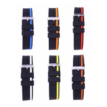 20mm /22mm/ 24mm Men Silicone Diver Waterproof Watch Band Rubber Strap Watchband matching strap 2024 - buy cheap