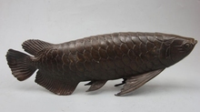 China Chinese Folk Feng Shui Bronze Fish cyprinoid carp barracuda Statue 2024 - buy cheap