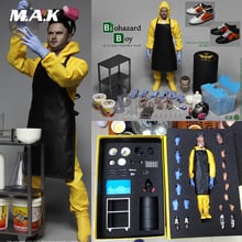 Коллекционная Фигурка Jessie Pinkman, полный комплект, маленький порошок во все тяжкие, кукла химической лаборатории, роскошное Зрение для фанатов, подарок, 1/6 2024 - купить недорого