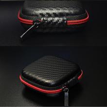 Mini Hard Zipper Earbuds Earphone Bag anti-wear material Headphone Box Protective Usb Cable Organizer Headphone Case 2024 - buy cheap