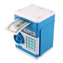 Eworld-hucha Mini ATM para niños, caja de seguridad electrónica con contraseña para masticar monedas, máquina de depósito en efectivo, regalo 2024 - compra barato