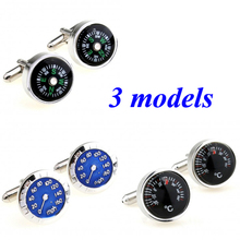 Fashion Compass Meter Cufflink Cuff Link 1 Pair Free Shipping Big Promotion 2024 - buy cheap