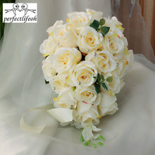 perfectlifeoh Wedding Waterfall Wedding Bridal Bouquet Romantic Wedding Bouquet 2024 - buy cheap