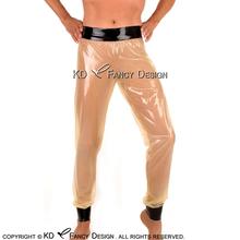 Transparent And Black Sexy Loose Latex Pants  Rubber Trousers Bottoms CK-0042 2024 - buy cheap