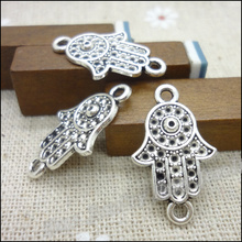 100 pcs Charms Hand Pendant  Tibetan silver  Zinc Alloy Fit Bracelet Necklace DIY Metal Jewelry Findings 2024 - buy cheap