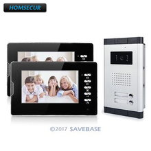 HOMSECUR Apartment Door Intercom Entry System 7" Monitor Video Audio Night Vision Camera 2024 - buy cheap