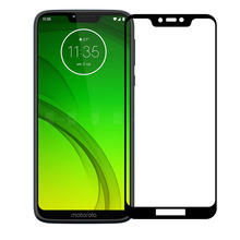 Tempered Glass Full Coverage Film Protection Shield Screen Protector for Moto G7 Power 2024 - buy cheap