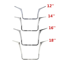 Guidão de motocicleta 1-3/8 "12"/14 ''/16''/18 ''assento ape, guidão para harley touring, elétrica, glide, bagões 1/4-up 2024 - compre barato