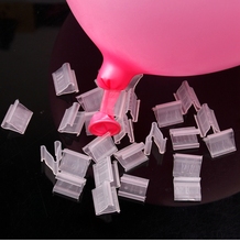 100 pçs limpar balões clipe de balão de hélio clipe de festa de aniversário de casamento decoração de balões acessórios de festa de evento 2024 - compre barato