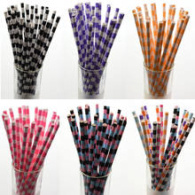 Paper Straws 25pcs/lot Ring Mixed Color Drinking Straws For Happy Birthday Wedding Decorative Event Party Straws Xmas 2024 - buy cheap