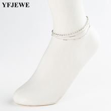YFJEWE Vintage Silver color Anklet Female Bohemian cheville Boho Charm Jewelry Infinity Ankles Bracelets for Woman A016 2024 - buy cheap