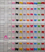 Resin Nail Art Decoration in 12 Grids Showed Tray 12 Colours Nail Art Bowties 6000pcs Resin Bowknots - Free shipping 2024 - buy cheap