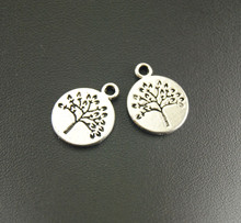 30pcs 15x18mm  Silver Color  Metal Alloy Tree  Charms Pendant Lucky tree  A894 2024 - buy cheap