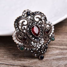 Luxury Fashion Women Turkey Brooch Broach Flower Cheap Wedding Pins And Brooches Scarf Clips Wholesale Brand Jewelry Sale Lots 2024 - buy cheap