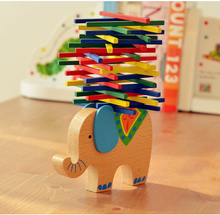 Baby Toys Educational Elephant/Camel Balancing Blocks Wooden Toys Beech Wood Balance Game Montessori Blocks Gift For Child 2024 - buy cheap