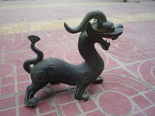 Большая редкая старая китайская Бронзовая статуя дракона/скульптура, лучшая коллекция и украшение, бесплатная доставка 2024 - купить недорого