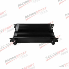 Universal 13 Row -10AN AN10 Engine Transmission Oil Cooler Trust Style Black 2024 - buy cheap