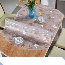 Toalha de mesa de jantar com tecido macio, toalha de mesa de pvc transparente, à prova d'água, macia, de vidro 2024 - compre barato