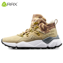 Rax Men Women Hiking Shoes Genuine Leather Trekking Boots Men Outdoor Sneakers Warm Snow Boots Sports Sneakers Mountain Boots 2024 - buy cheap