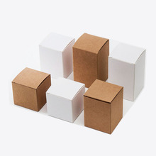 Caja de cartón blanca de 8 tamaños, embalaje pequeño de cartón en blanco para regalo, cosméticos, perfume, 10 unids/lote 2024 - compra barato