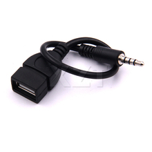 Новинка 2019, лидер продаж, штекер 3,5 мм, аудиоразъем AUX для USB 2,0, тип A, Женский Адаптер конвертера OTG кабель 2024 - купить недорого