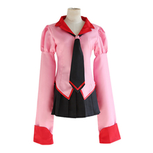 Brdwn Owarimonogatari womens Oshino Ougi cosplay costume school uniform sailor suit (top+skirt+tie) 2024 - buy cheap