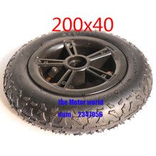 rubber Tire and wheel hub 200X40 with a Bent Angle Valve Stem Electric Scooterfolding bicycle tyre 2024 - buy cheap