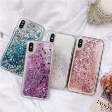 Liquid Glitter Case For iPhone 11 Pro Max 5 5S SE Case For iphone X XR XS Max 6 6S 7 8 Plus Dynamic Liquid Quicksand Love Cover 2024 - buy cheap
