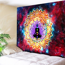 Tapiz de Chakra 3D, tapiz psicodélico de galaxia Ombre, decoración Boho, tapiz de Mandala colgante de pared, tapices Hippie, tapete de Yoga, fresco 2024 - compra barato