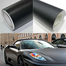 30*152CM 1Pcs Matte Films Coo Black Vinyl Film Wrap Car DIY Sticker Vehicle Decal 3D Bubble For Fashion Car Decorations 2024 - buy cheap