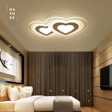 Modern Acrylic Single Heart & Double Heart LED Ceiling Light Living room bedroom study dining room ceiling lamps 2024 - buy cheap