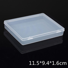 Caja de almacenamiento de plástico transparente, caja de embalaje de productos, vestidor, tamaño de 11,8x9,8x2cm 2024 - compra barato