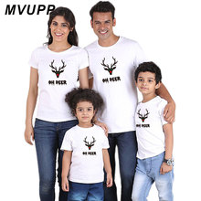 New Mom And Kids T-Shirt Baby Girl Clothes Fashion White Mother Father And Daughter  Son Clothes Matching Family Outfits Tops 2024 - buy cheap