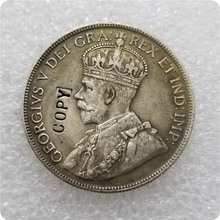 1921 George V, Sterling Silver Canada 50 Cents Half Dollar COPY 2024 - buy cheap