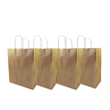 10pcs/lot 42x35x15cm Big size Fashionable kraft paper gift  bag with handle shopping bags Christmas brown packing bag 2024 - buy cheap
