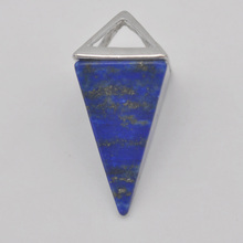 Pendente de pedra natural lápis-natural, quadrilateral, joia pêndulo para presente s3204 2024 - compre barato
