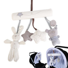 New Baby Hanging Toys Animal Plush Baby Music Rattles Mobile Toys Bell for Toddlers Hanging Stroller Bed 0-12 Months 20%Off 2024 - buy cheap