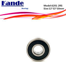 Kande 6201RS 4PCS ABEC-5 6201 2RS Однорядный радиальный шарикоподшипник 12x32x10 мм 6201RZ 2024 - купить недорого