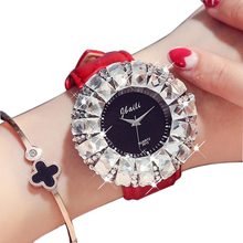Часы наручные женские кварцевые, модные большие стразы, роскошные брендовые Женевские часы с топом, подарок для женщин, 2017 2024 - купить недорого
