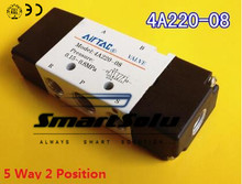 4A220-08 Pneumatic  Air Control Solenoid Valve 1/4" Inlet Outlet 5 Way 2 Position Double Head Air Valves 2024 - buy cheap