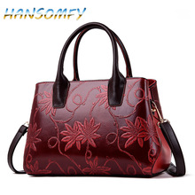 HANSOMFY Casual Large Capacity Women Tote Shoulder Bag PU Leather Ladies Handbag Messenger Bag Soft Party Crossbody Bag MX-40 2024 - buy cheap