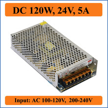 120W 24V 5A Switching Power Supply AC 100-240V input to DC 24V output Converter Voltage Transformer for LED Strip light Drivers 2024 - buy cheap