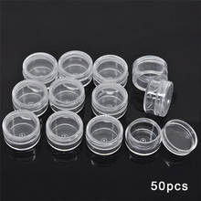 New Empty Make Up Jars 50PCS 5ml Clear Plastic Sample Container Mini Bottle Pot Jars Cosmetic Tools 30 2024 - buy cheap