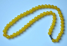 Free shipping Hot sell  Beautiful Chinese Handcraft 100% Natural Jade Yellow Jade Necklaces 2024 - buy cheap